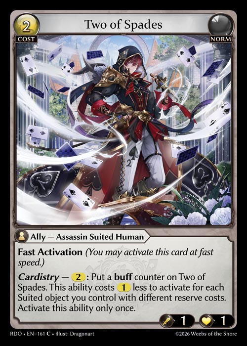 Two of Spades - Radiant Origins Grand Archive spoiler