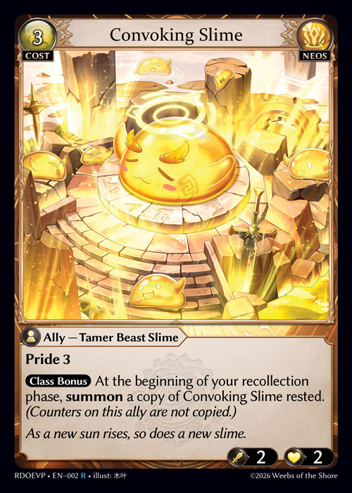 Convoking Slime - Radiant Origins Event Pack Grand Archive spoiler