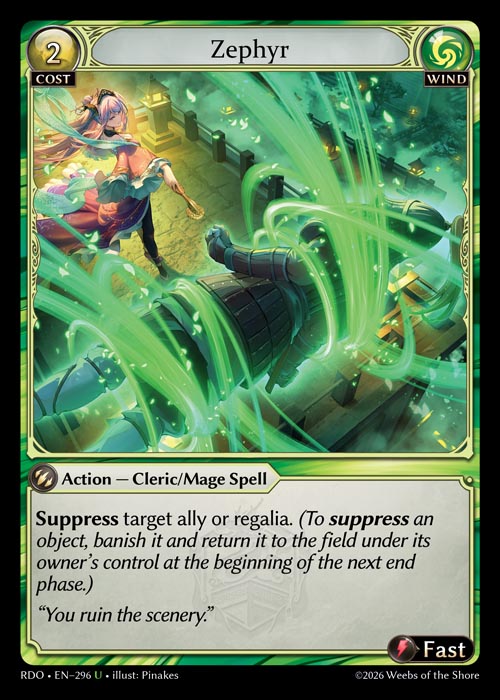 Zephyr - Radiant Origins Grand Archive spoiler