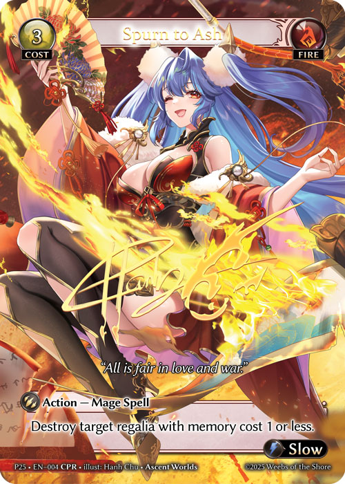 その他 Grand Archive TCG CPR Spurn to Ash P25 Spurn to Ash (Promotional 2025) - Index - Grand Archive Card Database