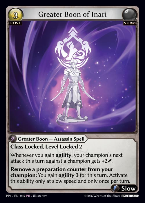 Greater Boon of Inari - Pantheon Pack 1 Grand Archive spoiler
