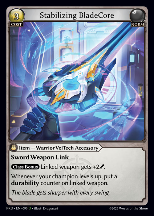 Stabilizing BladeCore