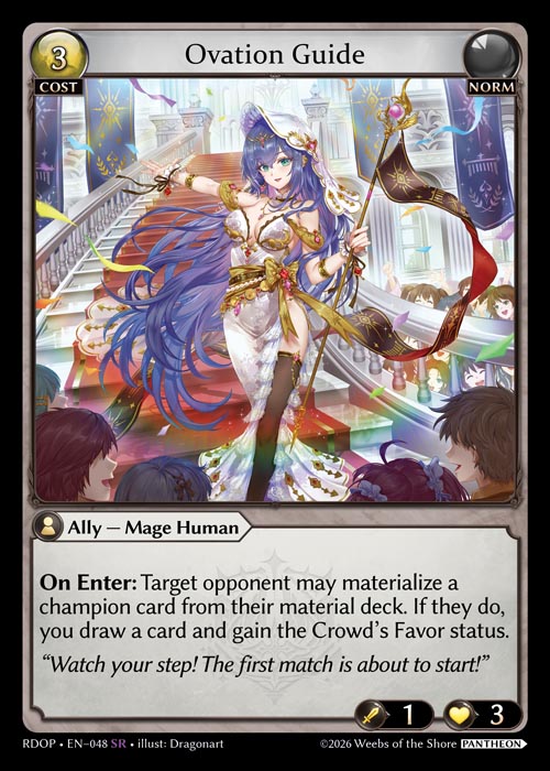 Ovation Guide - Radiant Origins: Pantheon Grand Archive spoiler