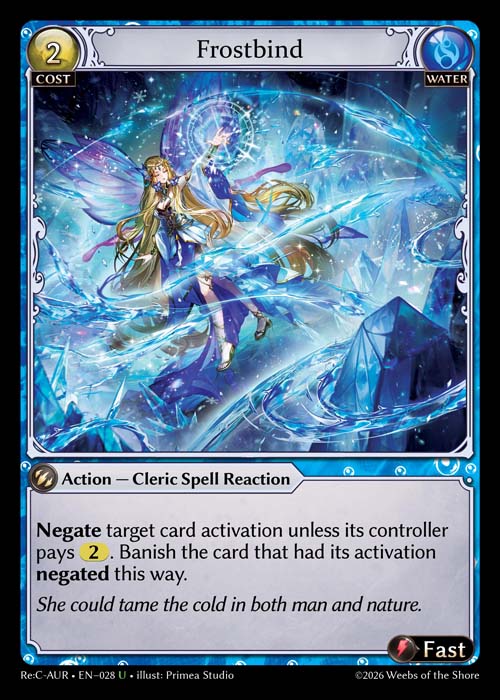 Frostbind - Re:Collection Aurelian Regent Grand Archive spoiler