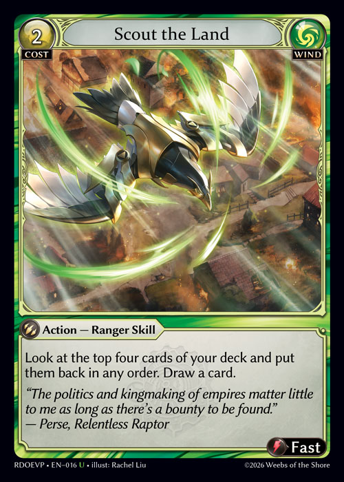 Scout the Land - Radiant Origins Event Pack Grand Archive spoiler