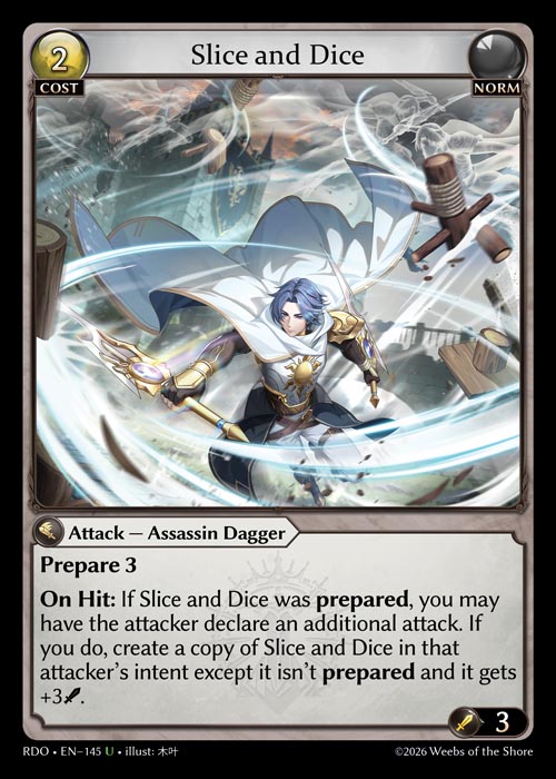 Slice and Dice - Radiant Origins Grand Archive spoiler