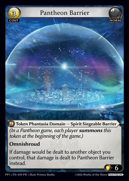 Pantheon Barrier - Pantheon Pack 1 Grand Archive spoiler