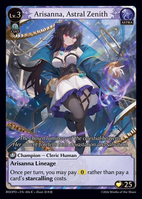 Arisanna, Astral Zenith