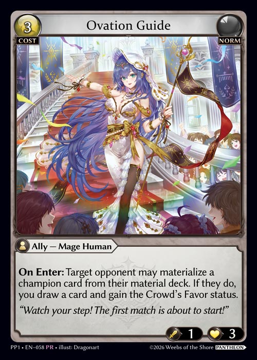 Ovation Guide - Pantheon Pack 1 Grand Archive spoiler