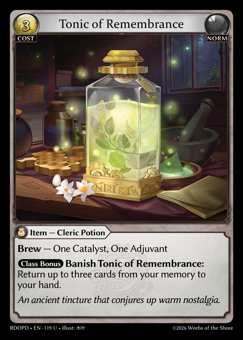 Tonic of Remembrance