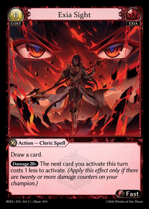 Exia Sight - Radiant Origins Grand Archive spoiler