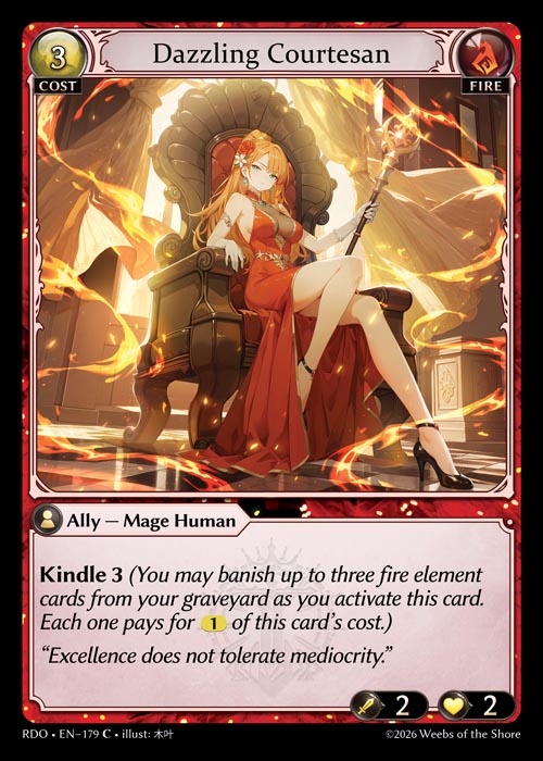 Dazzling Courtesan - Radiant Origins Grand Archive spoiler