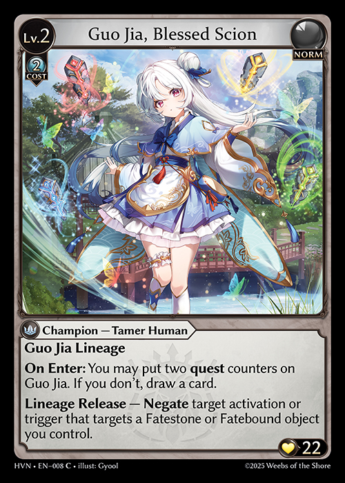 Guo Jia, Blessed Scion