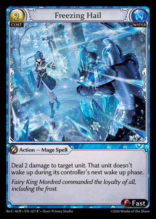 Freezing Hail - Re:Collection Aurelian Regent Grand Archive spoiler