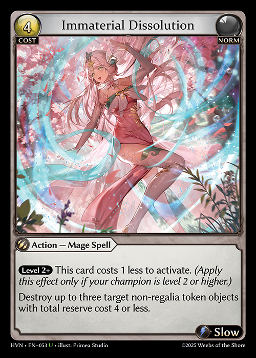 Immaterial Dissolution