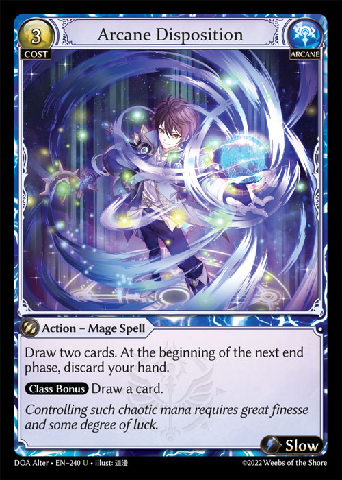 Arcane Disposition (Dawn of Ashes Alter Edition) - Index
