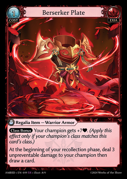 完璧すぎるが故三度も Starter Ambition (Mortal Plate Berserker Decks) Index - その他