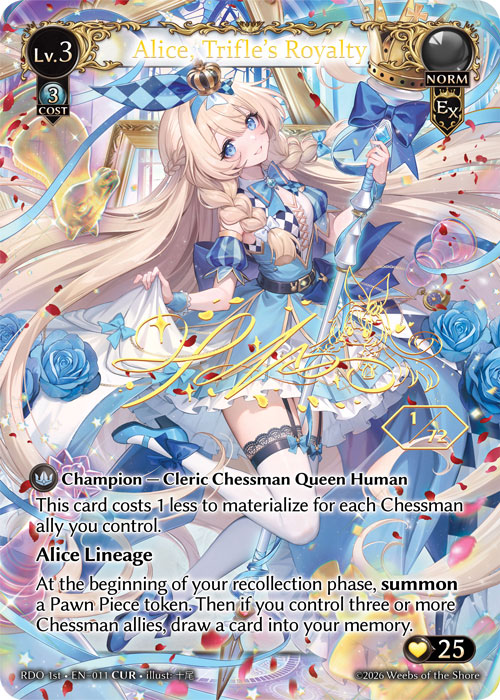Alice, Trifle's Royalty