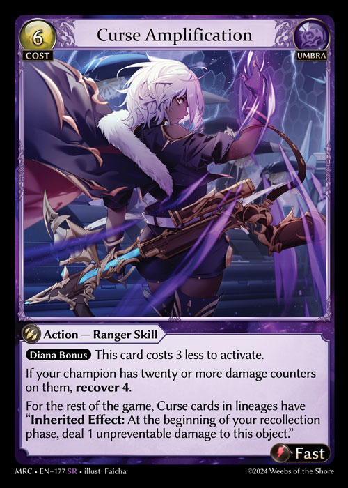 Curse Amplification (CSR) Mercurial Heart Grand Archive TCG