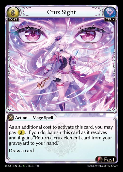 Crux Sight - Radiant Origins Grand Archive spoiler