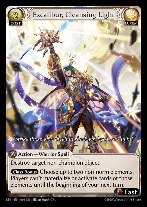 Excalibur, Cleansing Light (Supporter Pack 3) - Index