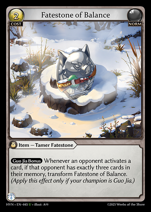 Fatestone of Balance (Abyssal Heaven) - Index - Grand