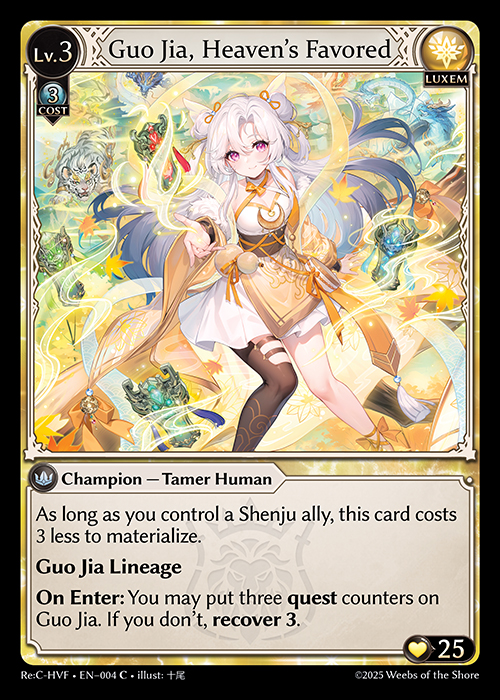 Guo Jia, Heaven's Favored Re:Collection Deck Overview