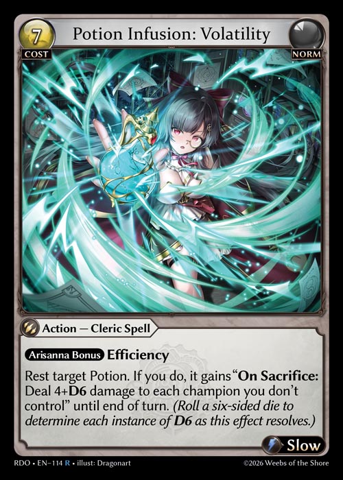 Potion Infusion: Volatility - Radiant Origins Grand Archive spoiler