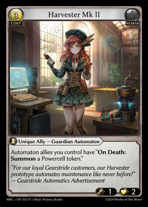 Harvester Mk II (Mercurial Heart) - Index - Grand Archive