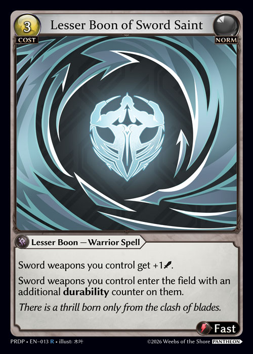 Lesser Boon of Sword Saint