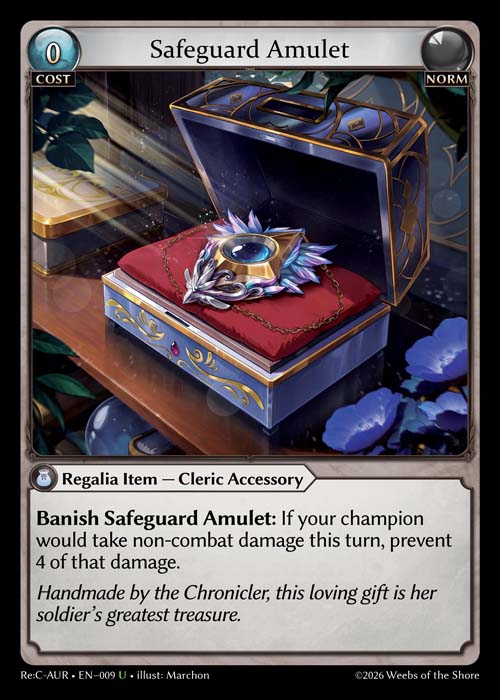 Safeguard Amulet - Re:Collection Aurelian Regent Grand Archive spoiler