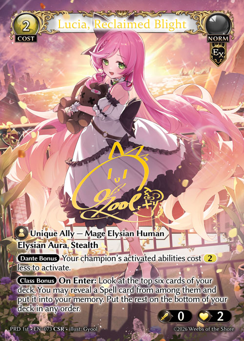 Lucia, Reclaimed Blight