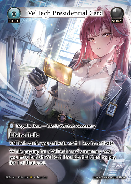 Veltech Presidential Card