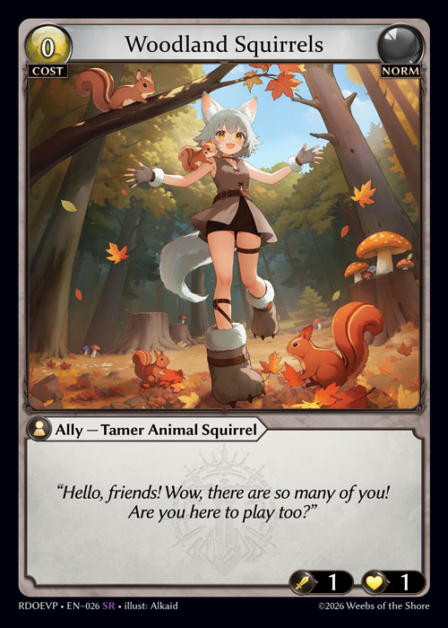Woodland Squirrels - Radiant Origins Event Pack Grand Archive spoiler