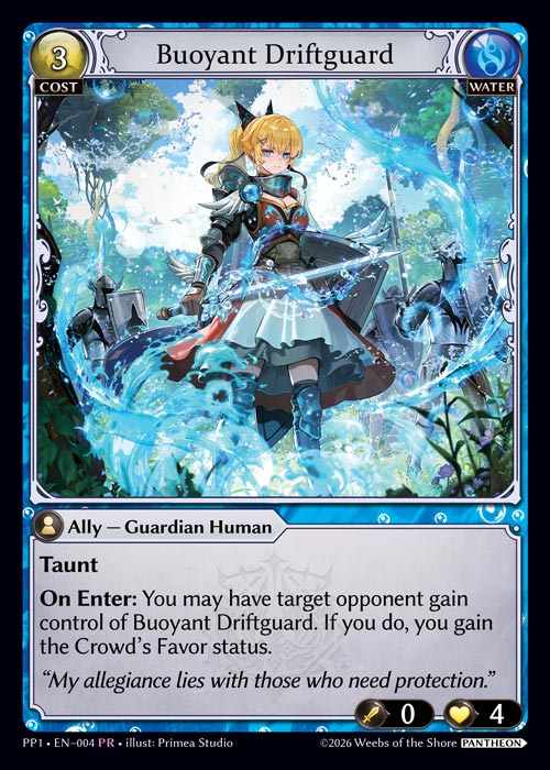 Buoyant Driftguard - Pantheon Pack 1 Grand Archive spoiler