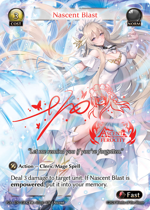 Nascent Blast Ascentプロモ grand archive Nascent Blast (Promotional 2024) - Index - Grand Archive