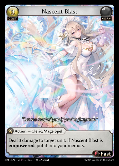 Nascent Blast Ascentプロモ grand archive Nascent Blast (Promotional 2024) - Index - Grand Archive