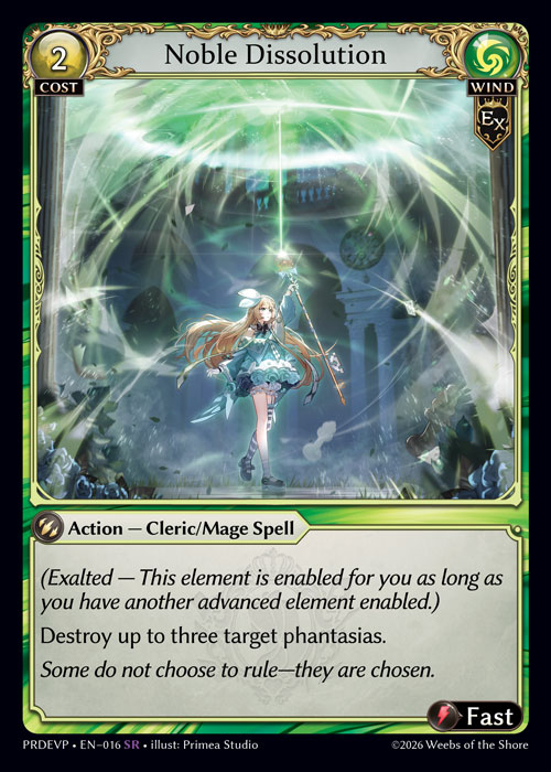 Noble Dissolution