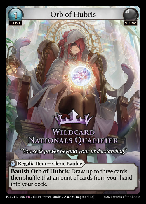 Orb of Hubris (Promotional 2024) - Index - Grand Archive