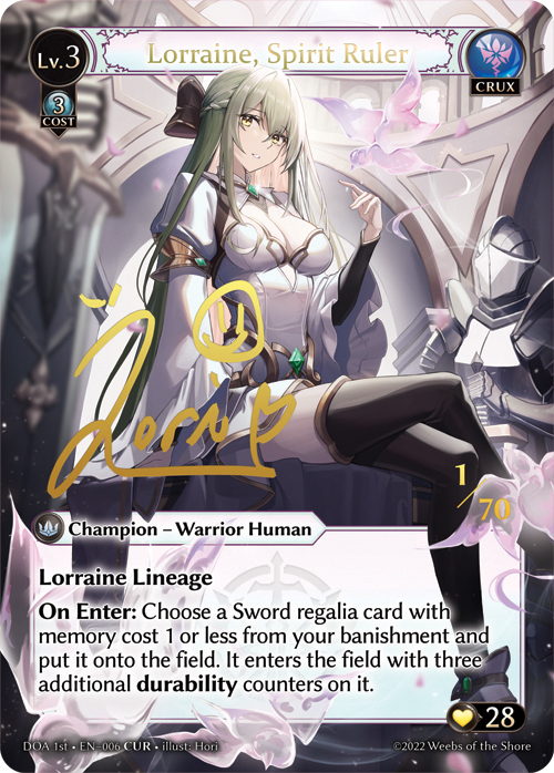 Lorraine, Spirit Ruler
