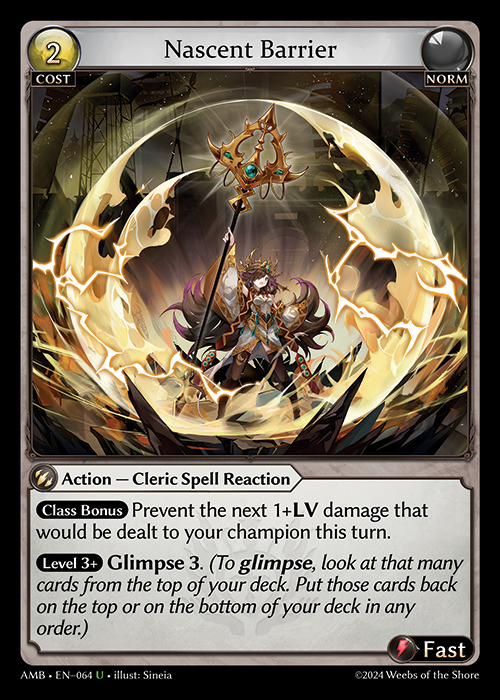 Top 4 User: Nascent Barrier