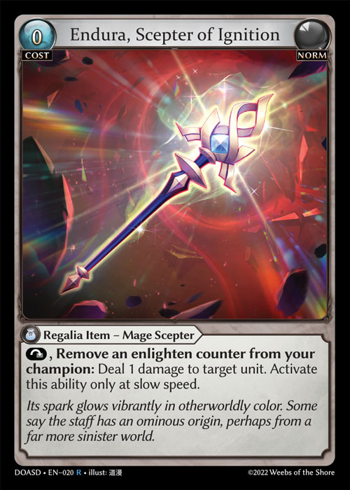 Endura, Scepter of Ignition