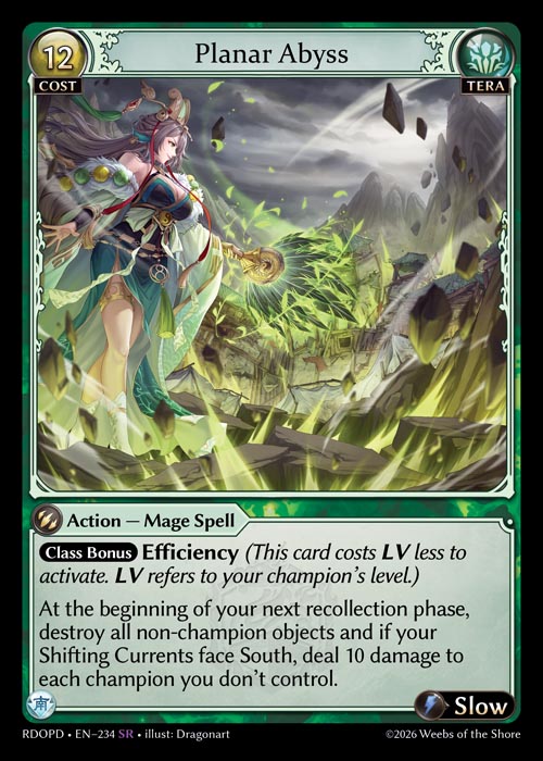 Planar Abyss - Radiant Origins Pantheon Decks Grand Archive spoiler