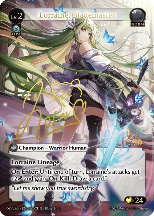 Lorraine, Blademaster