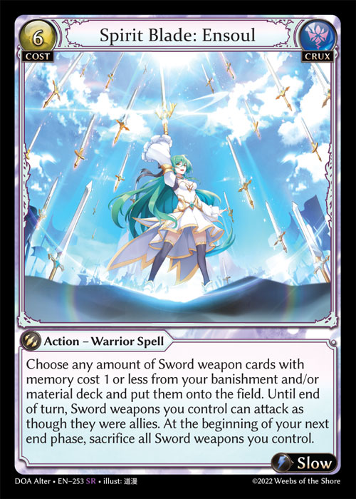 Spirit Blade: Ensoul - Index - Grand Archive Card Database