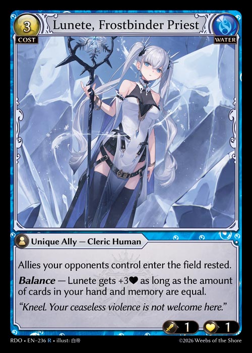 Lunete, Frostbinder Priest