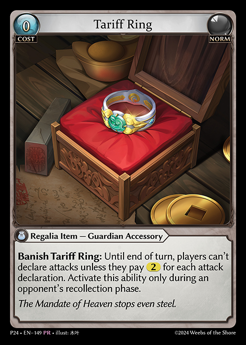 その他 Grand Archive Tariff Ring promo hosikawa Tariff Ring (Promotional 2025) - Index - Grand Archive Card