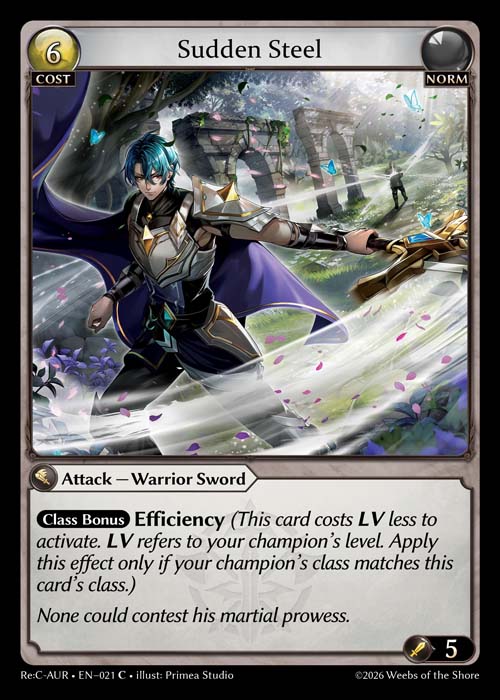 Sudden Steel - Re:Collection Aurelian Regent Grand Archive spoiler
