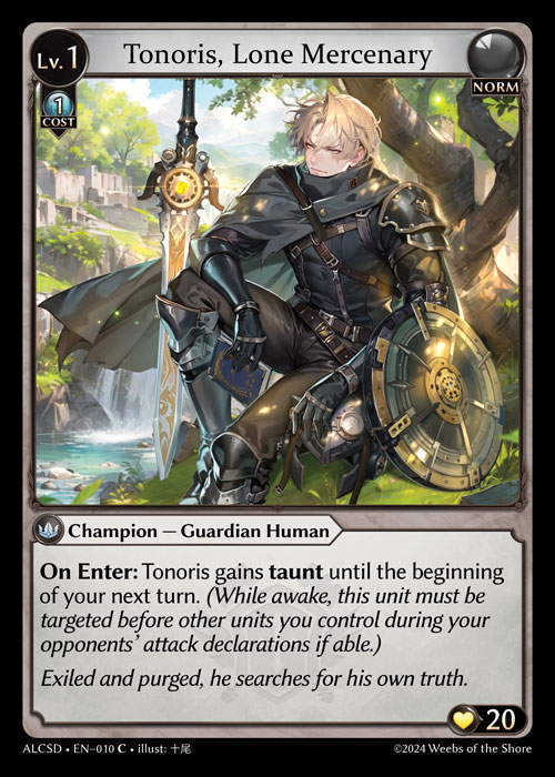 Tonoris, Lone Mercenary (Alchemical Revolution Starter Decks