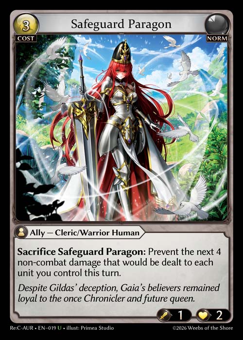 Safeguard Paragon - Re:Collection Aurelian Regent Grand Archive spoiler